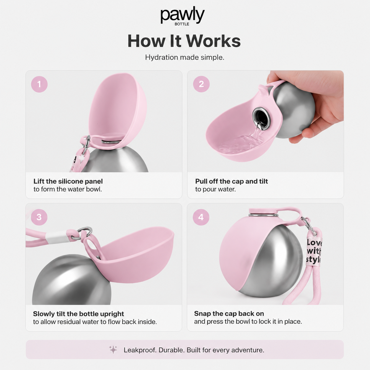 Pawly™ Pop Bottle Sip&Go