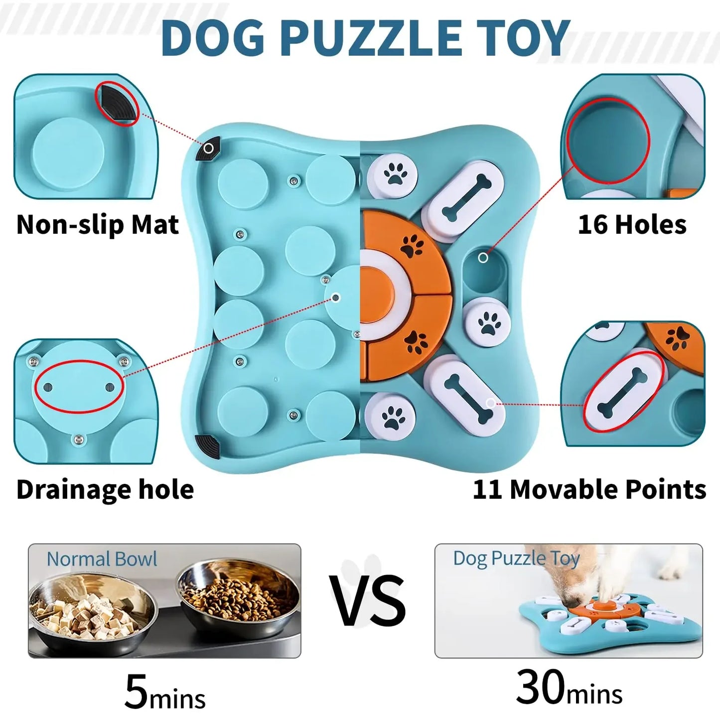 PawlyPuzzle™ BrainBoost Enrichment Feeder